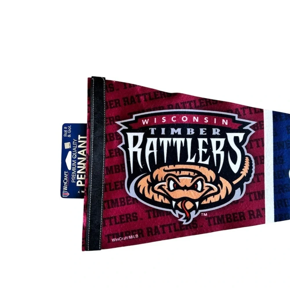 WinCraft Wisconsin Timber Rattlers Milwaukee‎ Brewers Split Pennant Banner
